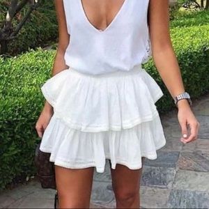 ARMY GREEN RUFFLE SKIRT